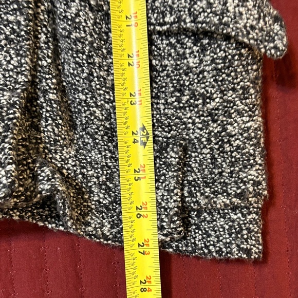 Free People Slouchy Moto Charcoal Gray/Black Tweed Jacket Size Medium - Picture 10 of 14